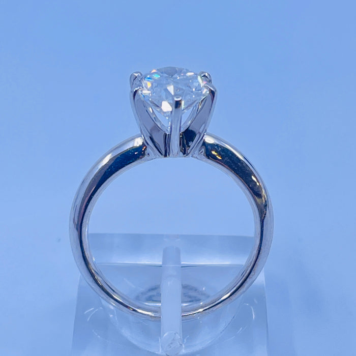 14kt White Gold 2.17ct E VS1 Oval lab grown diamond Solitaire  IGI LG564352048