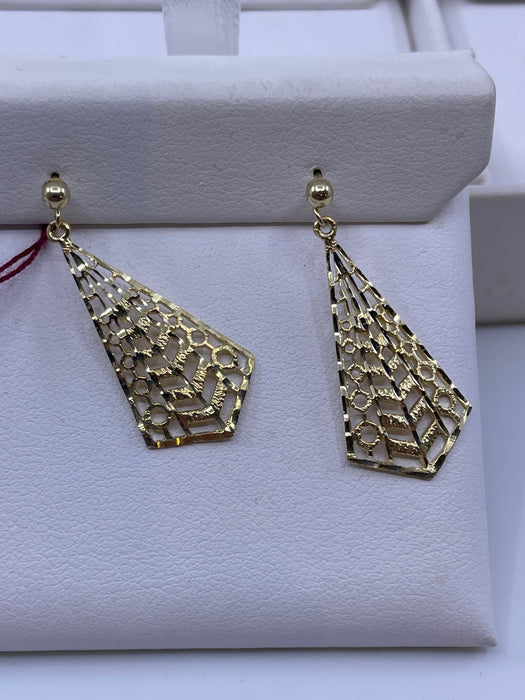 14kt Yellow Gold flasher Earrings
