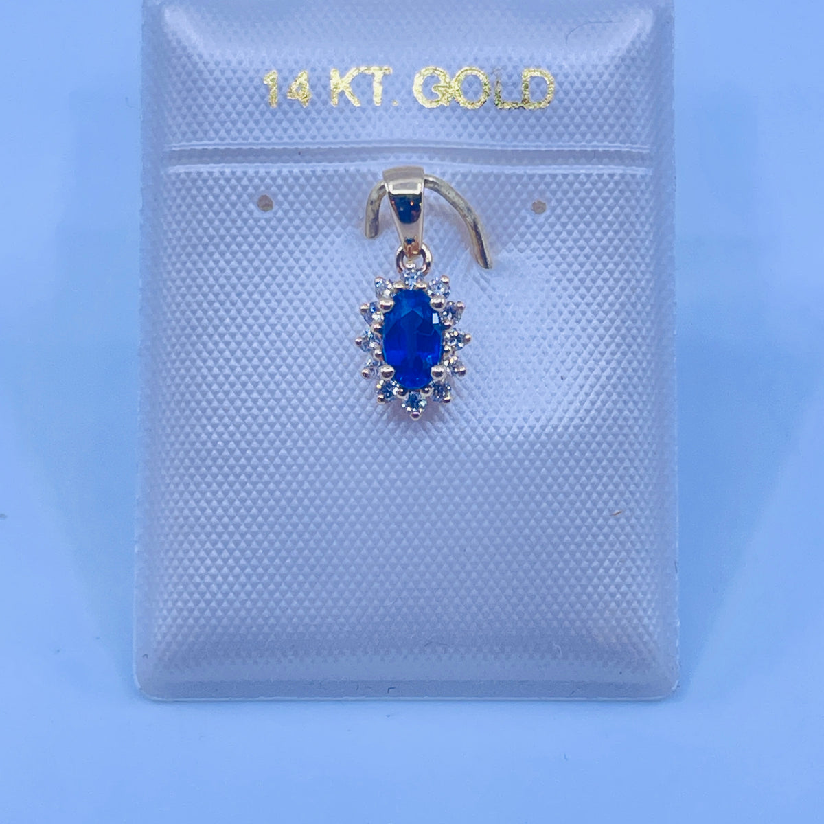 14kt Yellow Gold .30ct Sapphire & Diamond Pendant – Prairie Jewelers