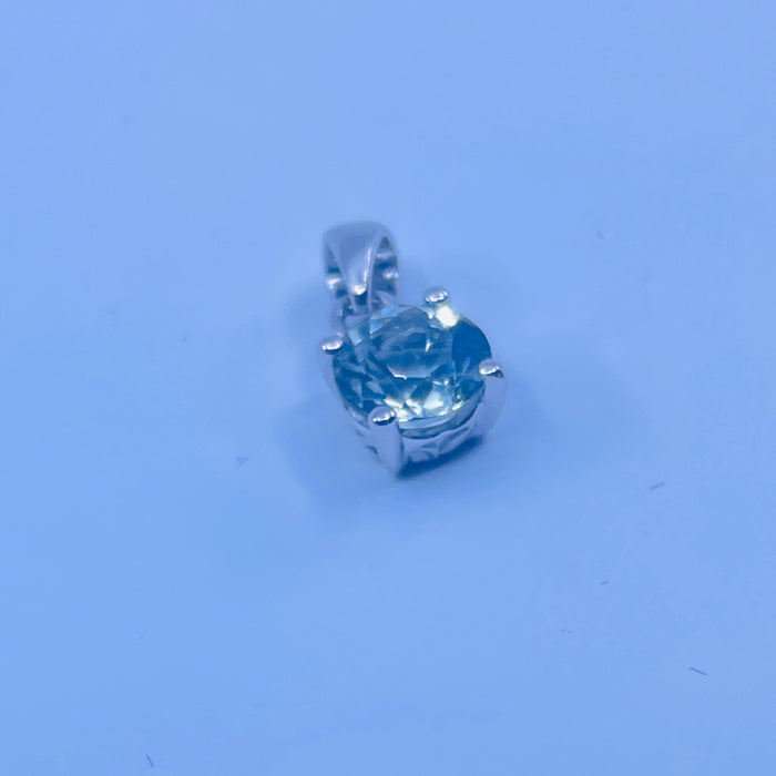 Sterling Silver Aquamarine  Pendant
