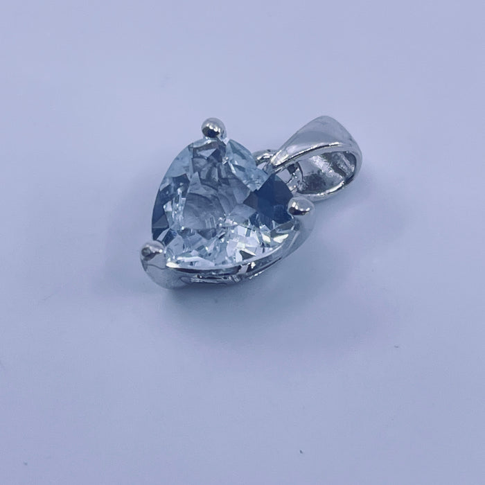 Sterling Silver Aquamarine Pendant