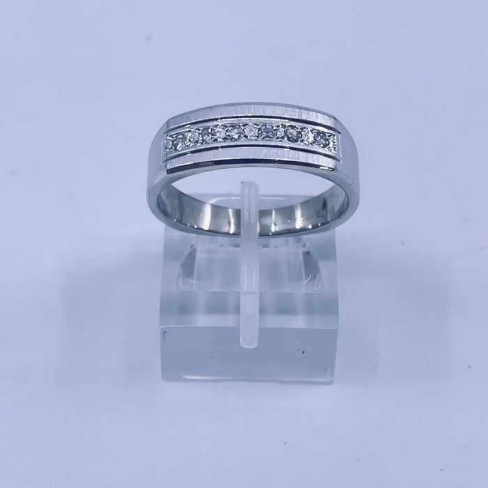 14kt White Gold 6 Diamond band
