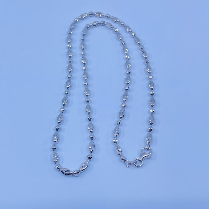 Sterling Silver 20” fancy link Necklace