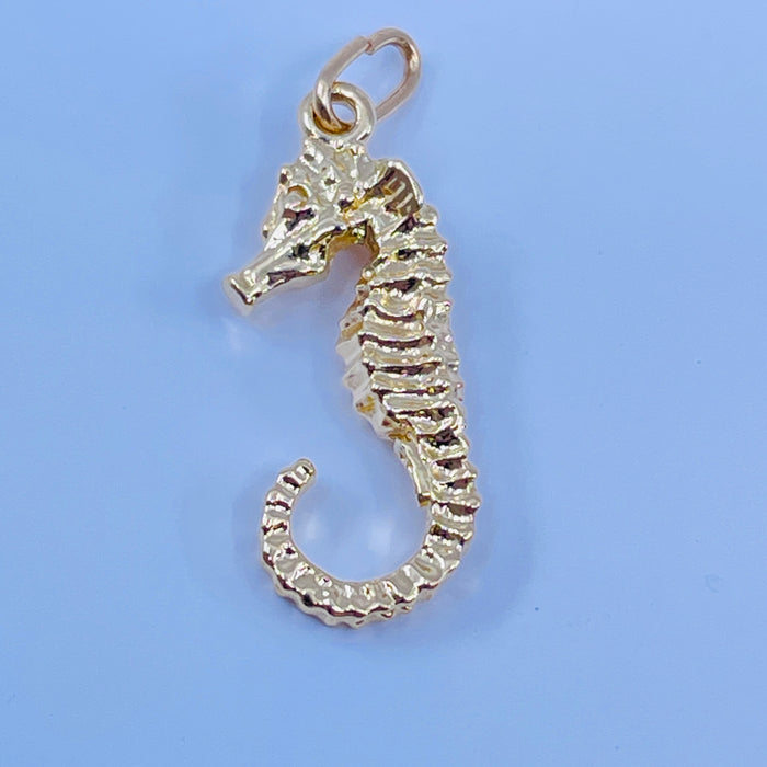 14kt Yellow Gold Seahorse charm