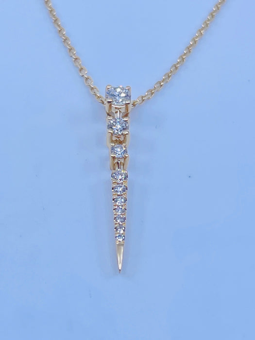 14kt Yellow Gold .29ctw Diamond Pendant