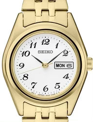 Seiko ladies essential gold tone watch
