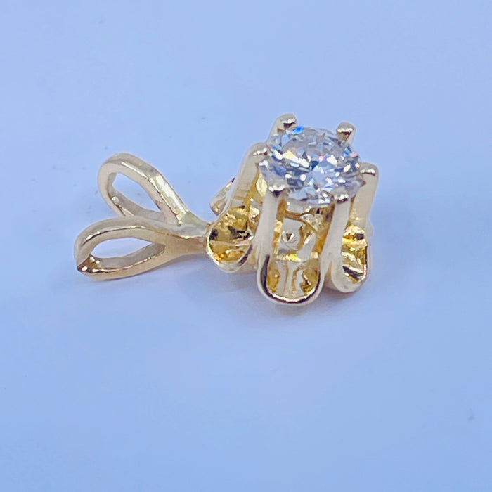 14kt Yellow Gold 1/4ct diamond Pendant