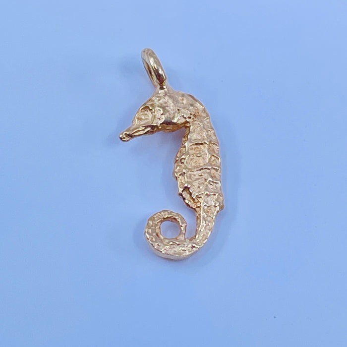 14kt Yellow Gold small Seahorse charm