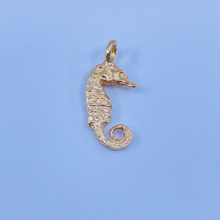 14kt Yellow Gold small Seahorse charm