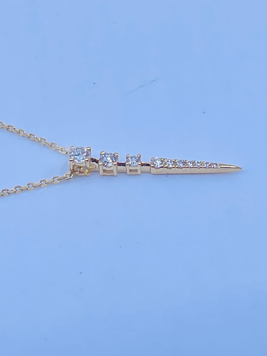 14kt Yellow Gold .29ctw Diamond Pendant