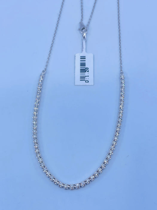 14kt White Gold 1.20ctw Diamond Necklace
