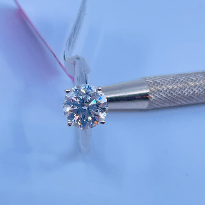 14kt White Gold 2.00ct VVS Round lab grown Diamond Solitaire