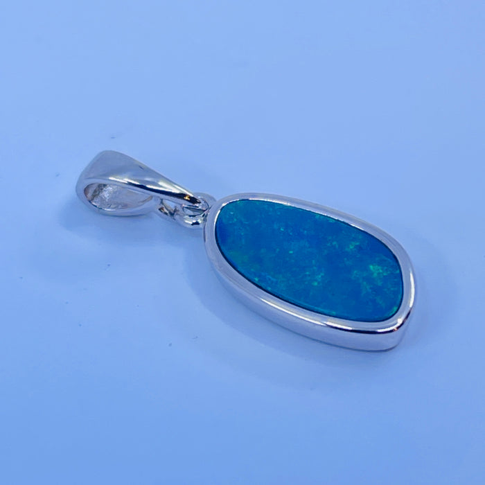 Sterling Silver Opal doublet pendant