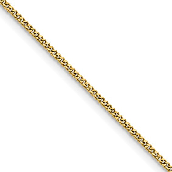 Chisel Stainless Steel Polished Yellow IP-plated 1.5mm 24 inch Curb Chain