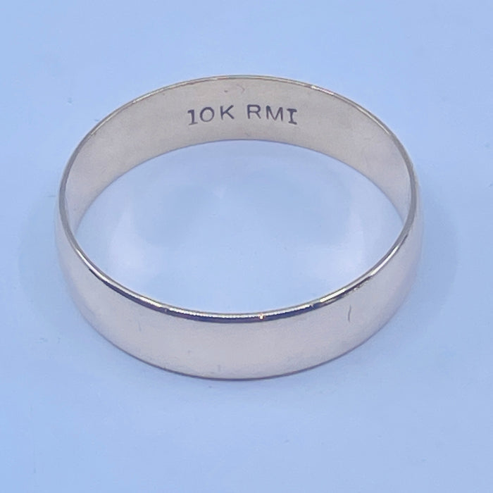 10kt Yellow Gold 5mm size 10 band