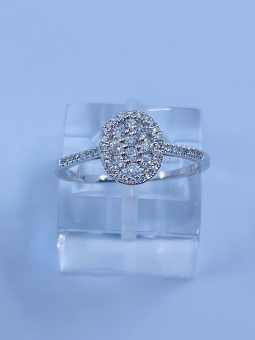 14kt White Gold .32ctw Diamond Ring