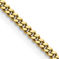 Stainless Steel Polished Yellow IP-plated 3mm 24 inch Curb Chain