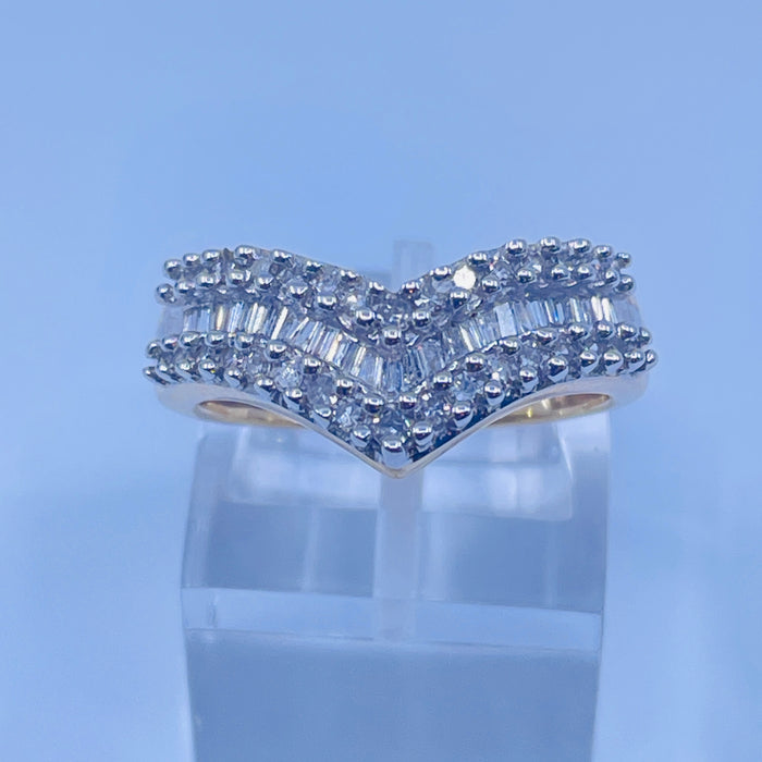 10kt Yellow Gold 1/2ctw  Diamond Fashion Ring