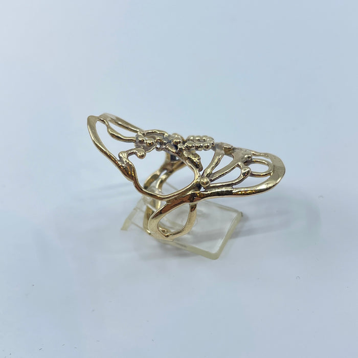 14kt Yellow Gold free form Ring