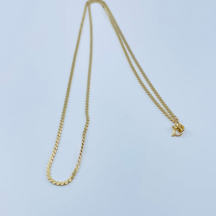 14kt Yellow Gold 24” Serpentine Chain