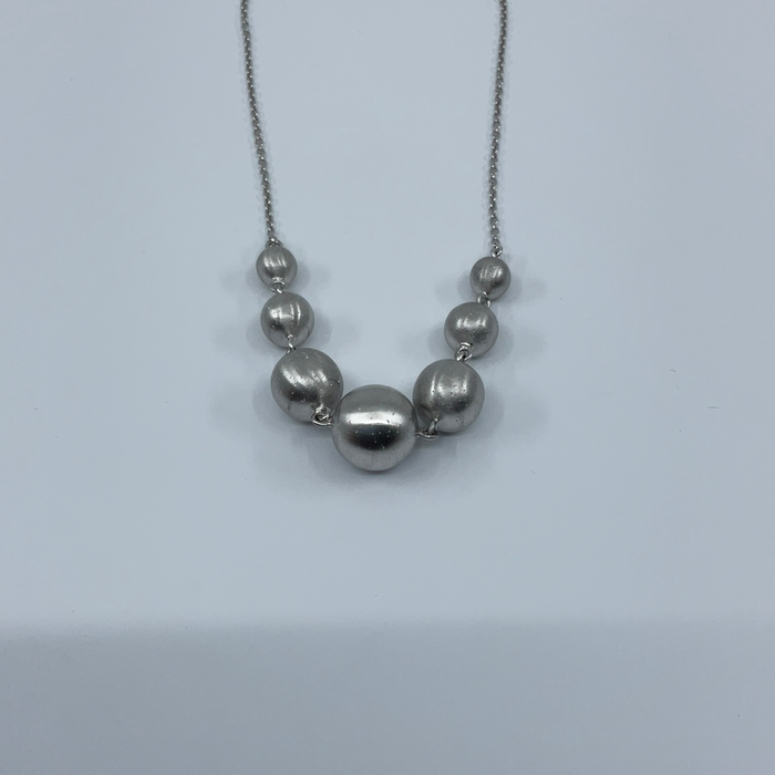 Sterling silver 7 ball Necklace
