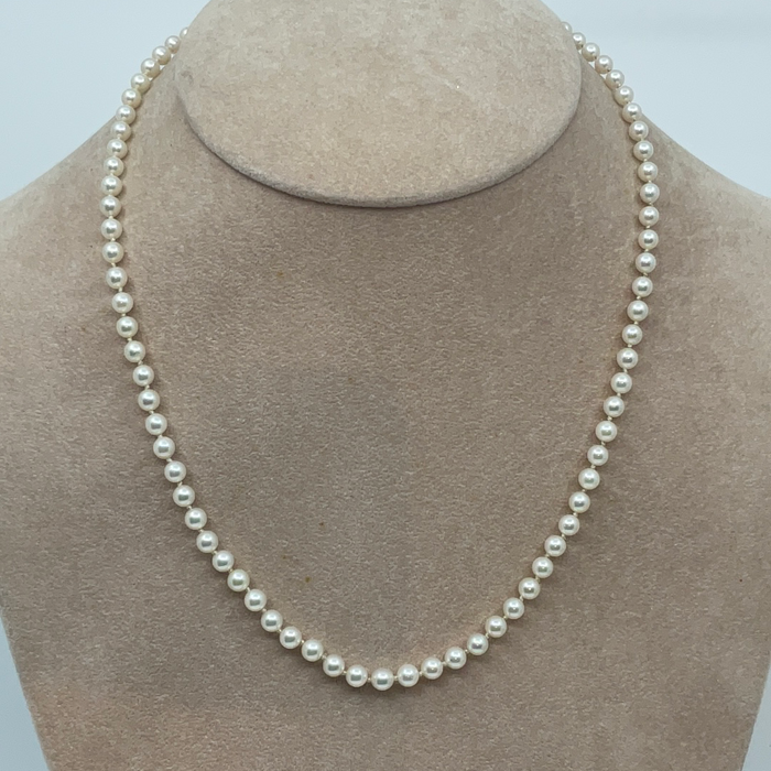 16” 4-4.5mm Akoya Pearl Necklace