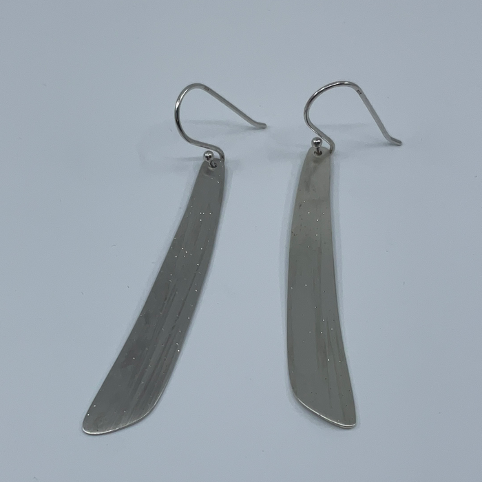 Sterling silver dangling earrings