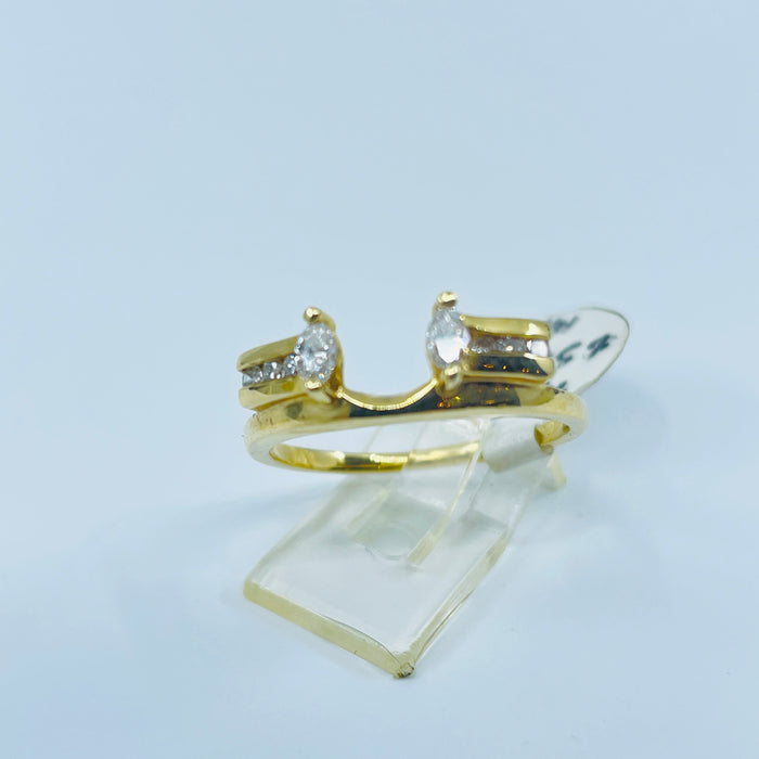 14kt Yellow Gold diamond Ring Wrap 1/4ctw