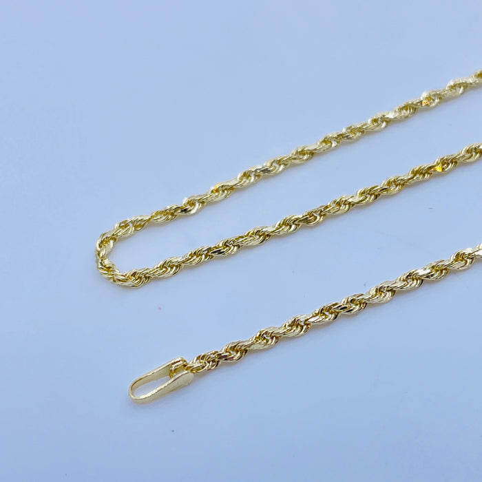 14kt 20” 1.5mm Rope chain