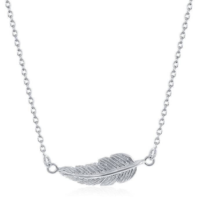 Sterling Silver Leaf Necklace