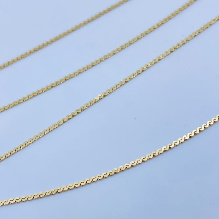 14kt Yellow Gold 18” chain