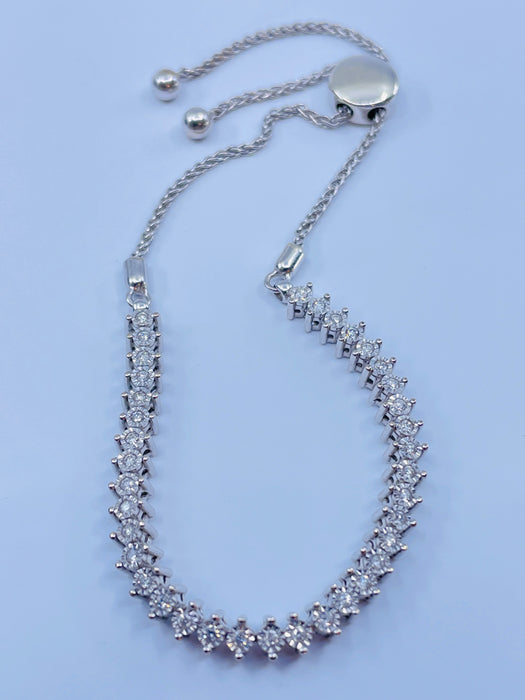 10kt White Gold 1/4ct Diamond Bracelet