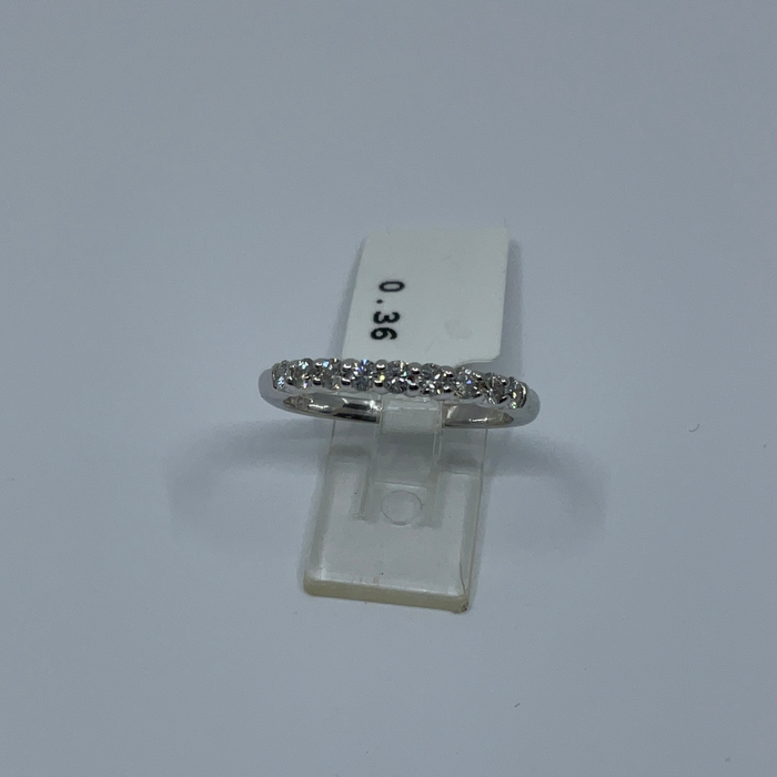 14kt White Gold 9 Diamond anniversary band .33ctw