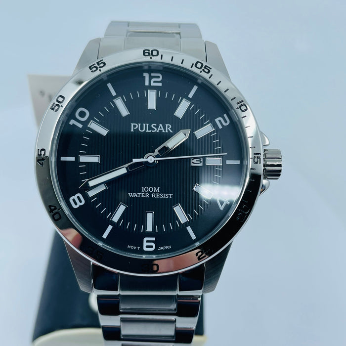 Pulsar Men's Quartz Stainless Steel Dress Watch, Color: Silver – Toned PH9101X