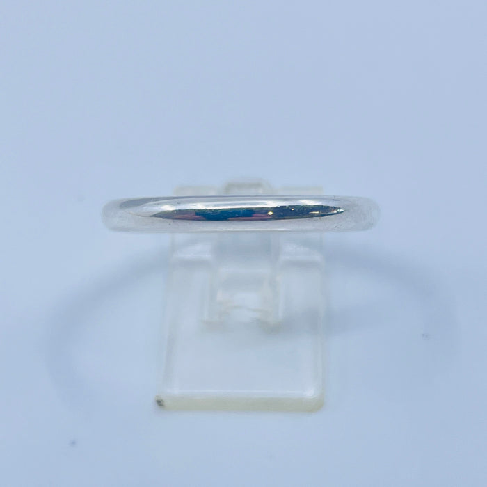 Sterling Silver 2.5mm sz 6 half round band