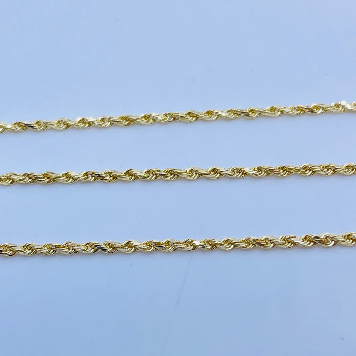 14kt 20” 1.5mm Rope chain