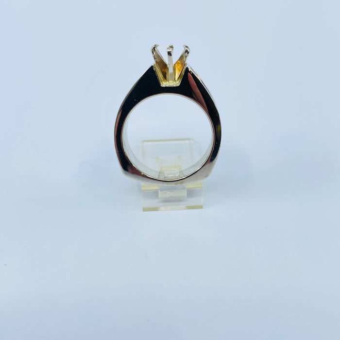 14kt White Gold 1ctw princess cut mounting