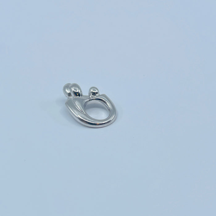 14kt White Gold Parents & Child Pendant