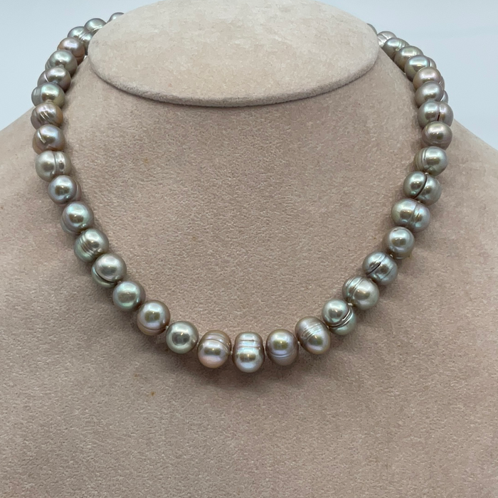 15” 9mm FW Golden Pearl Necklace