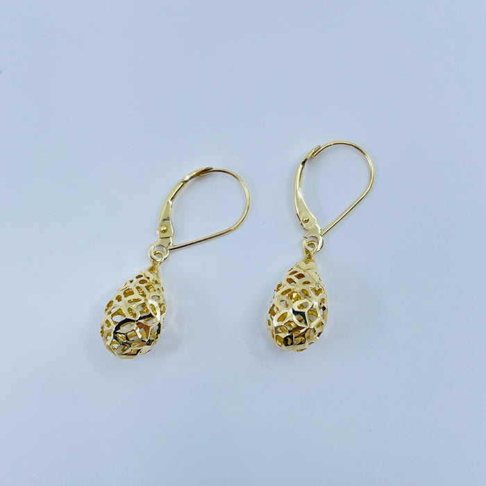 14kt Yellow Gold drop earrings