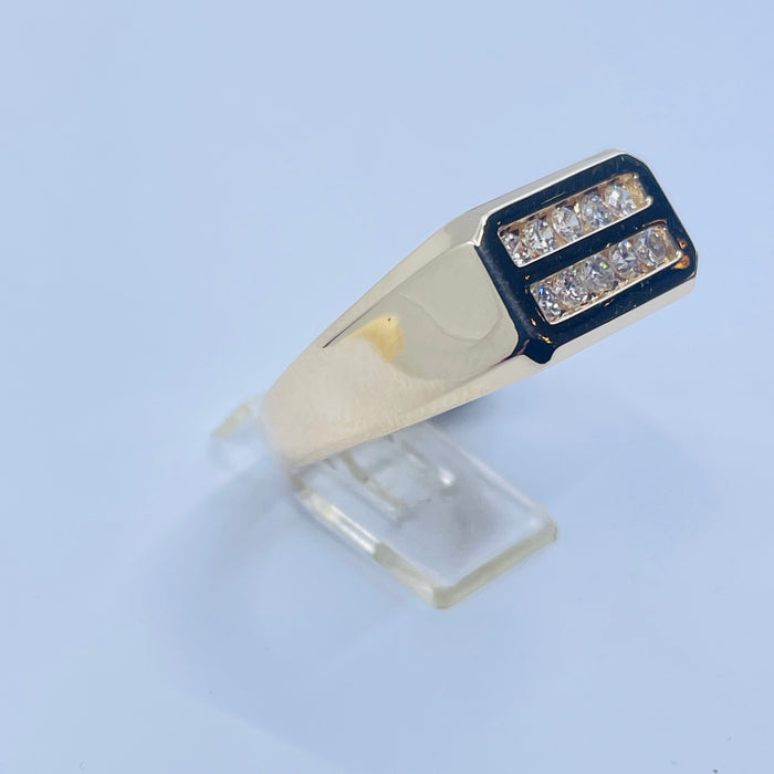 14kt Yellow Gold 10 diamond Ring