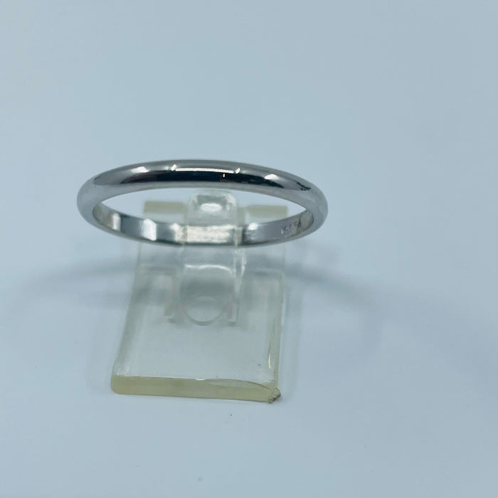 14kt White Gold 2mm band