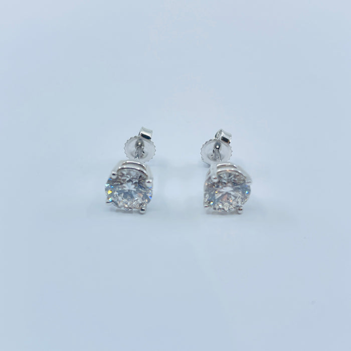 14kt White Gold VS-SI1 1.57ctw Lab Grown Diamond Studs