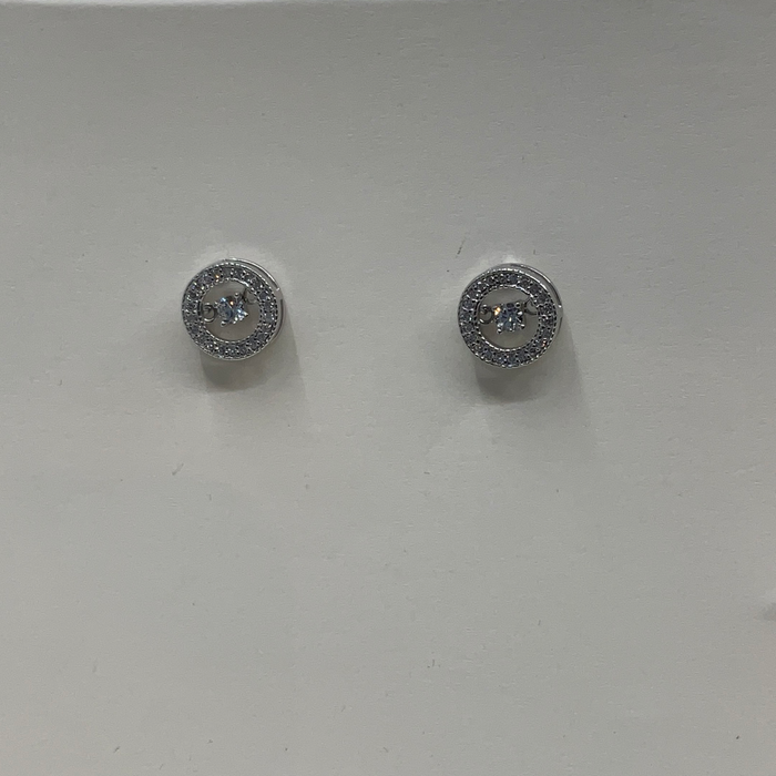 Sterling silver dancing CZ Earrings