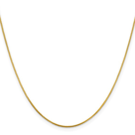 Gold-plated Sterling Silver 18” .8mm Box Chain