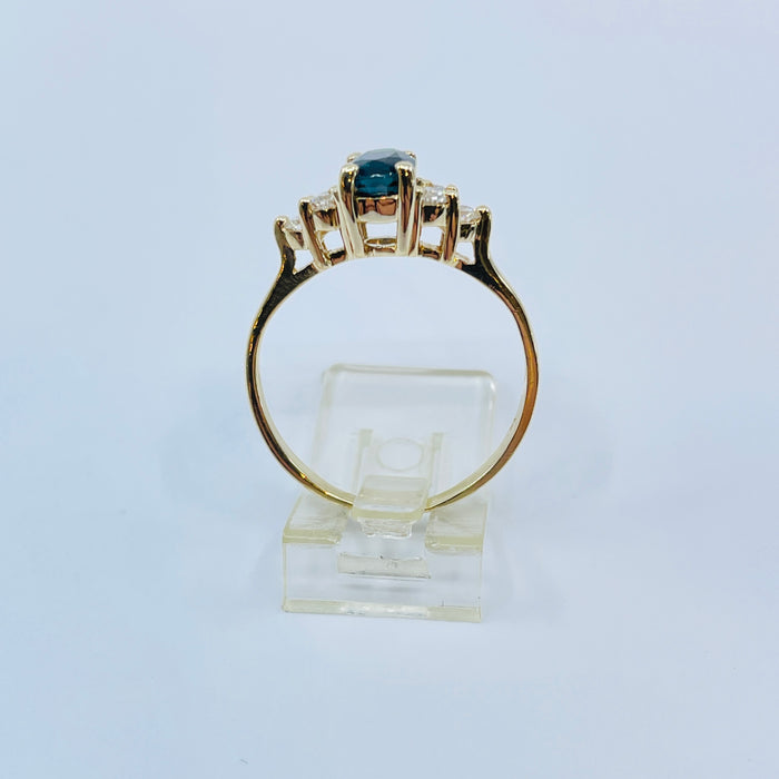 14kt Sapphire and Diamond Ring