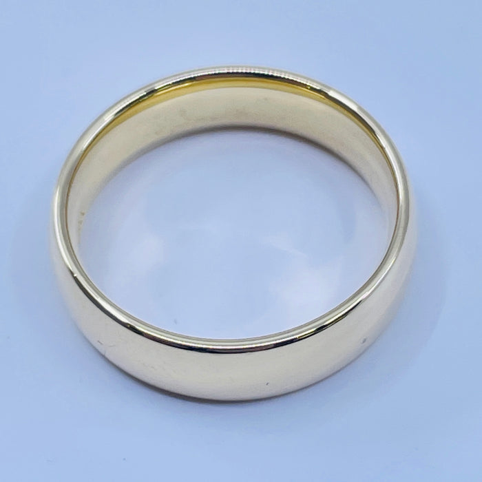 14kt Yellow Gold 6mm comfort fit Band