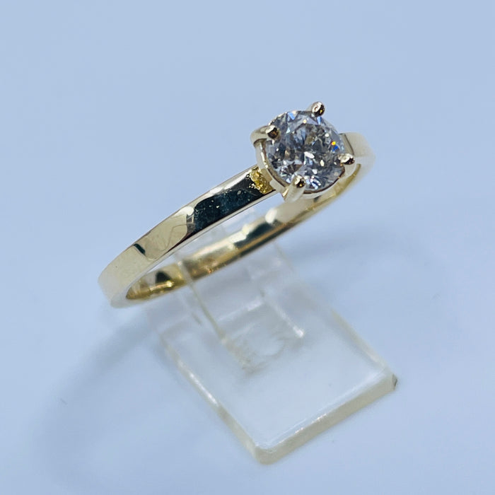 14kt Yellow Gold .62ct Diamond Solitaire ring