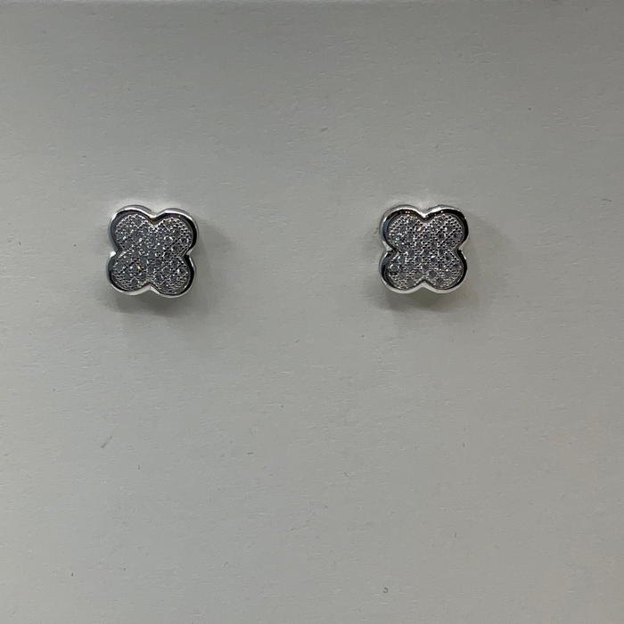 Sterling silver CZ earrings