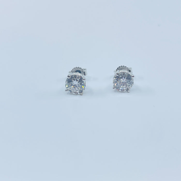14kt White Gold 1.47ctw F VS2 Lab Created Diamond Earrings